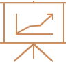 Icono de un gráfico de rendimiento