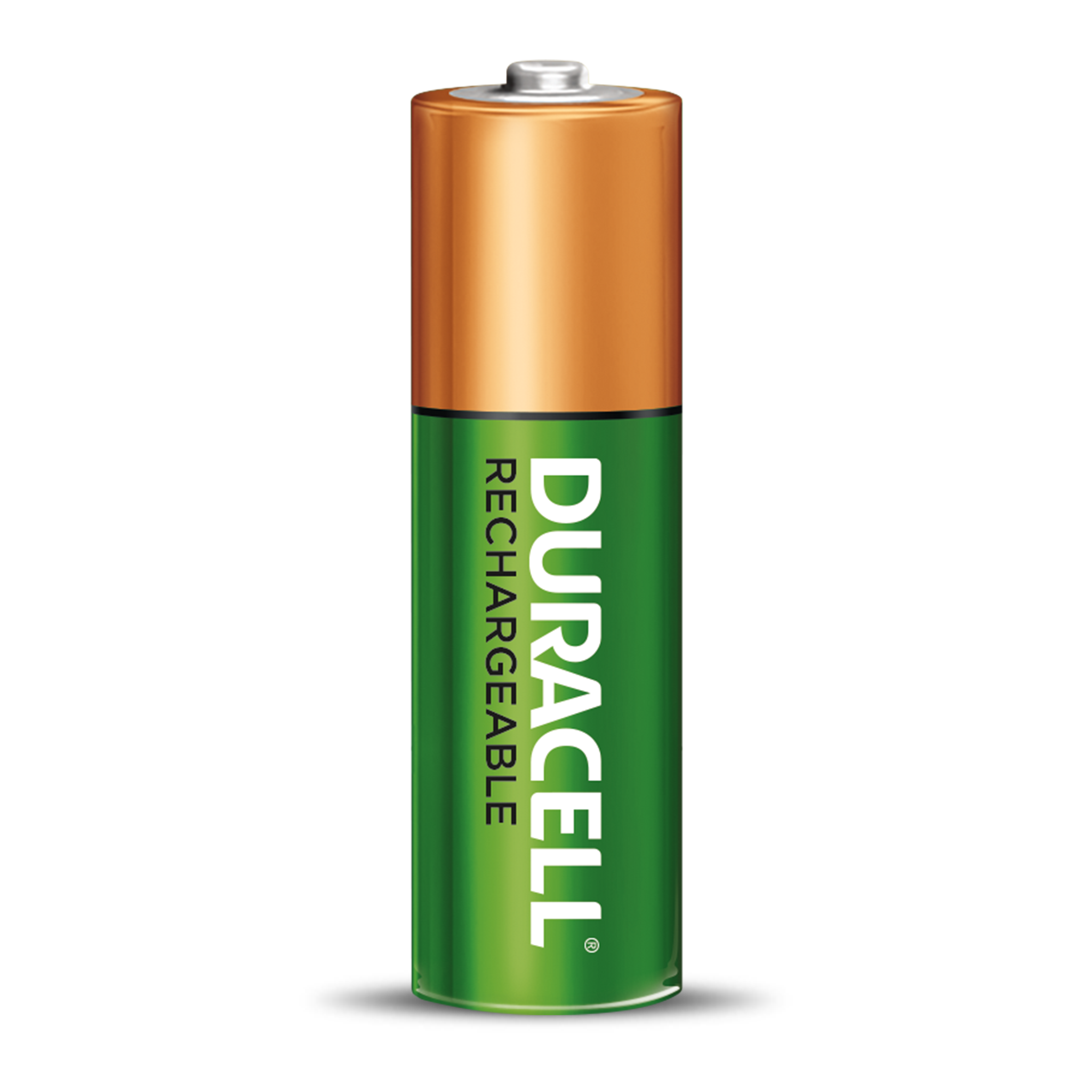 Batterie rechargeable AA verte et cuivre autonome