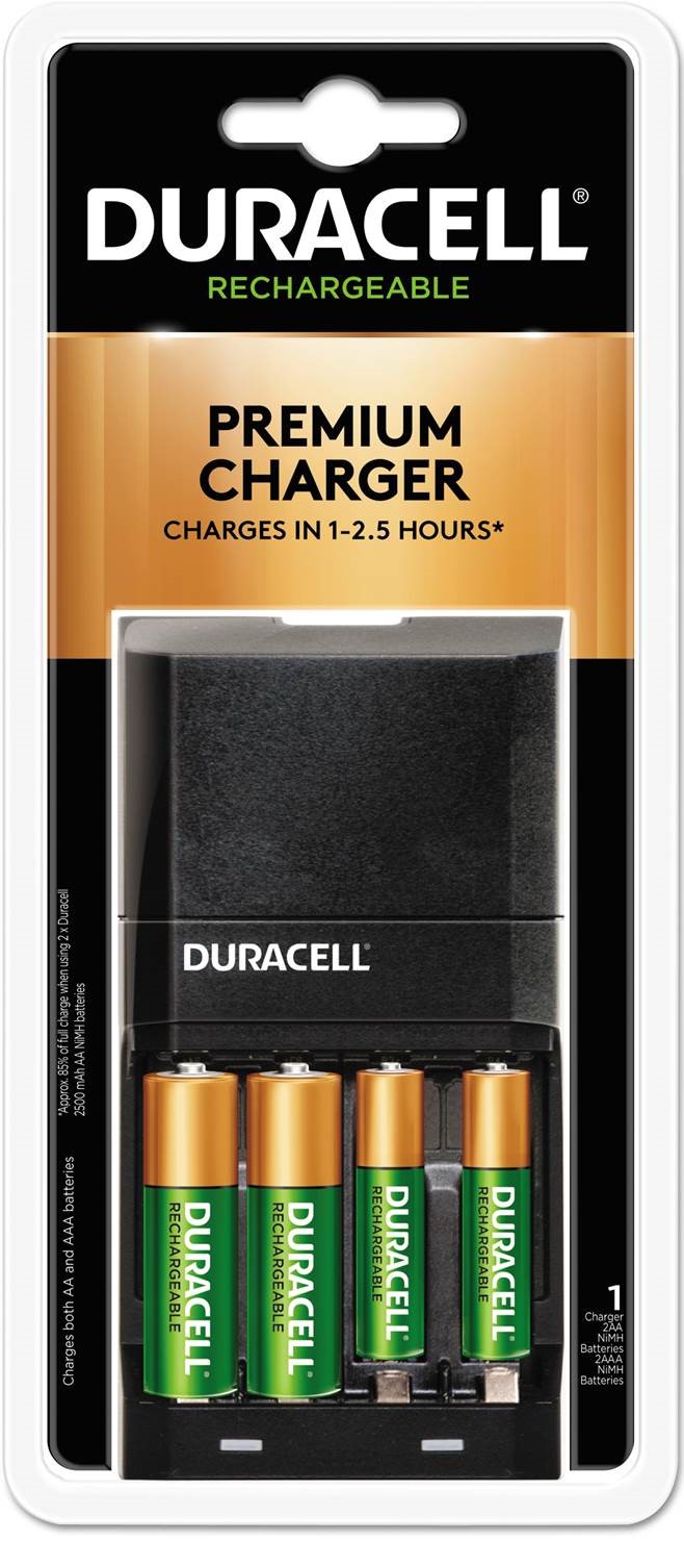 Duracell AAA/AA NiMH, rechargeable, Battery with Charger (CEF27)