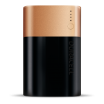 rectangluar black and copper 3 day Powerbank battery