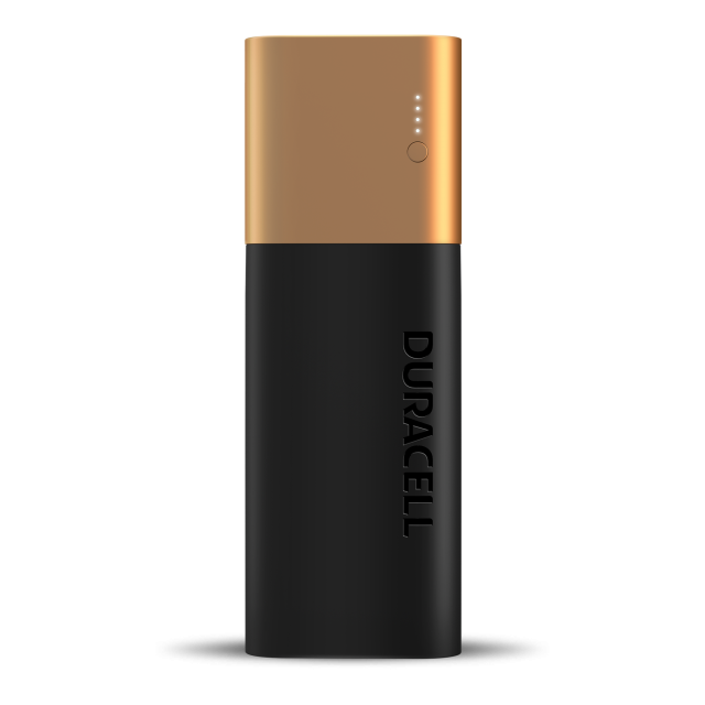 rectangluar black and copper 7 day Powerbank battery