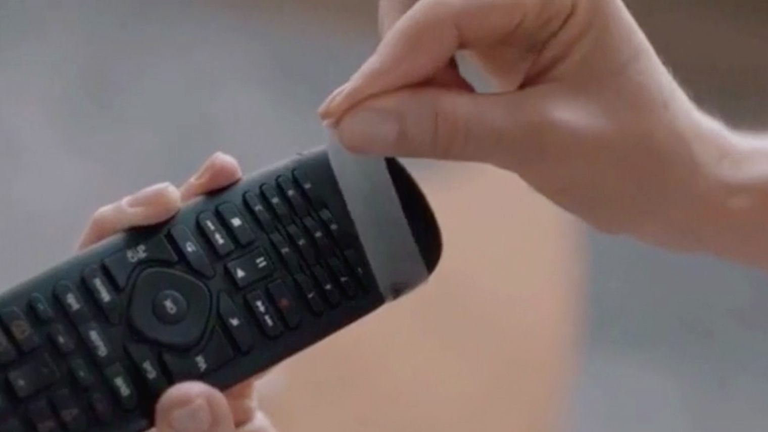 Taping a remote control shut