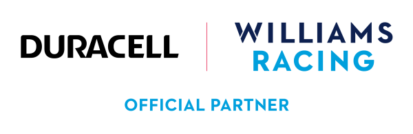 Logos du partenariat Duracell et Williams Racing