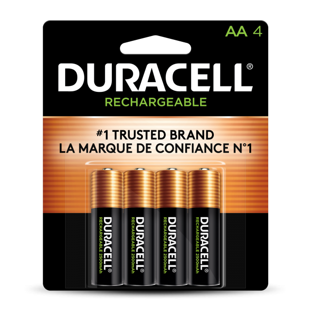 DUR AA NiMh precharged rechargeable, 4pk   | DX1500B4N| 40618 |Duracell